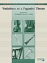 Variations on a Paganini Theme Orchestra sheet music cover